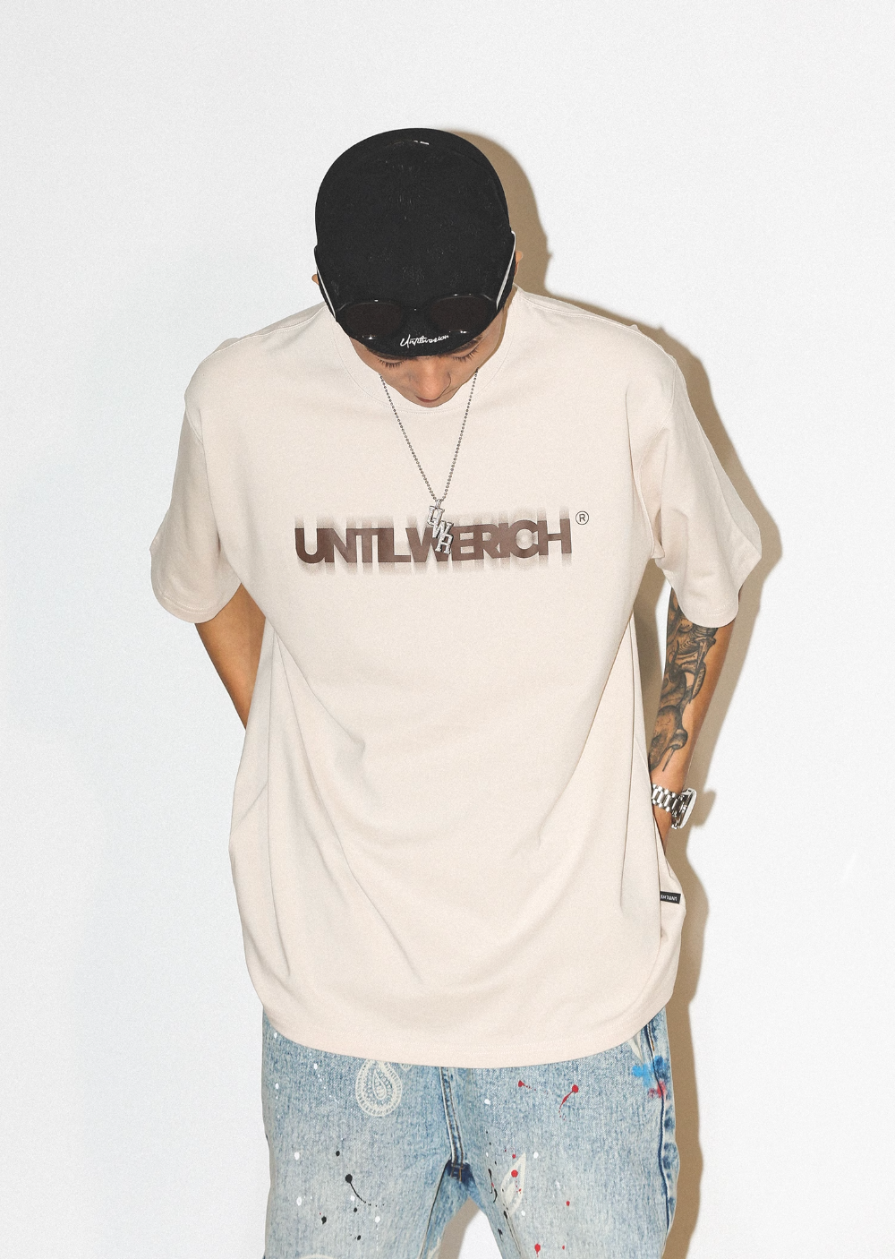 UNTILWERICH Ghost Logo Printed Tee | Face 3 Face