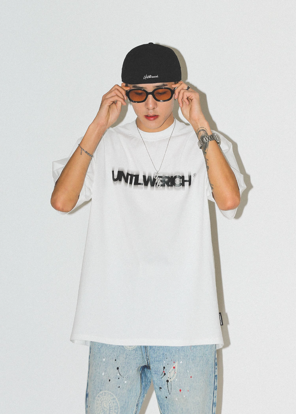 UNTILWERICH Ghost Logo Printed Tee | Face 3 Face
