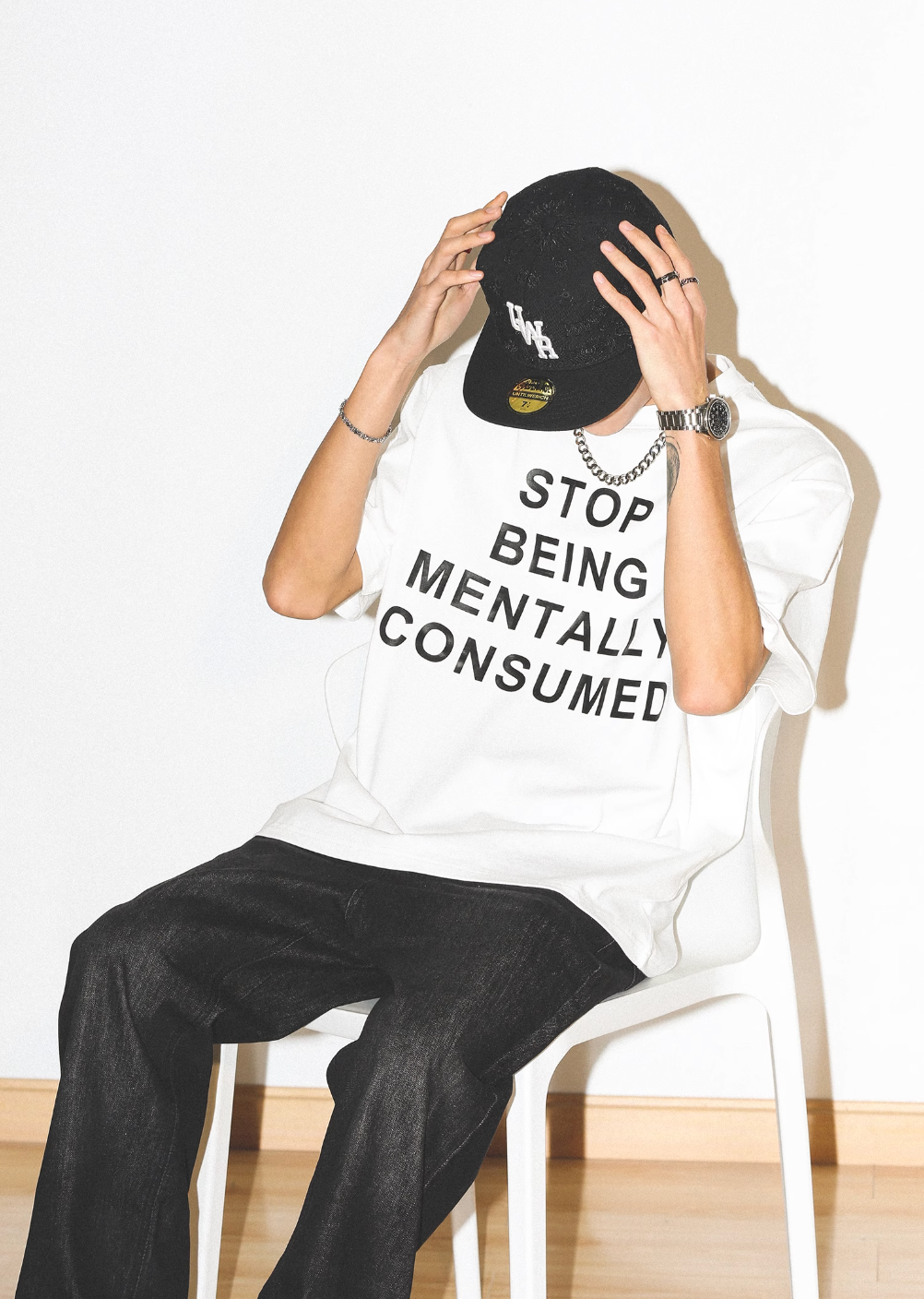 UNTILWERICH "STOP BEING MENTALLY CONSUMED" Print Tee | Face 3 Face