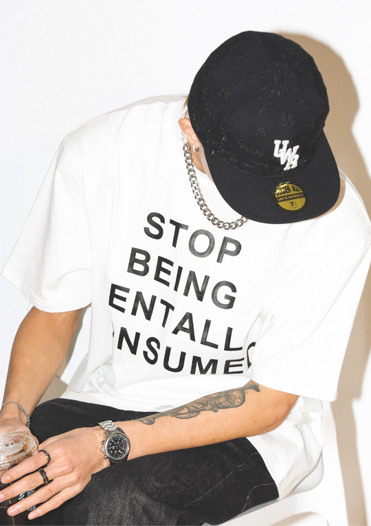 UNTILWERICH "STOP BEING MENTALLY CONSUMED" Print Tee | Face 3 Face