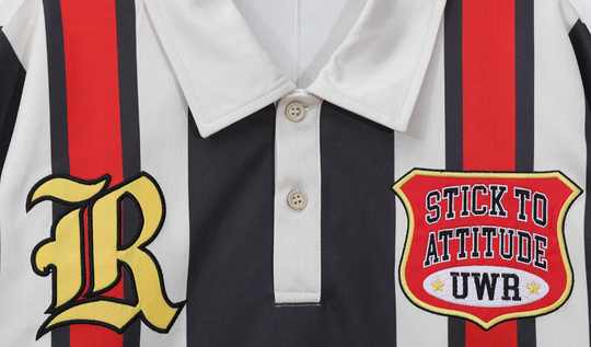 UNTILWERICH Contrast Stitch Long Sleeve Polo Jersey | Face 3 Face