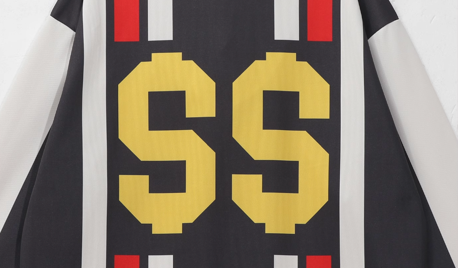 UNTILWERICH Contrast Stitch Long Sleeve Polo Jersey | Face 3 Face