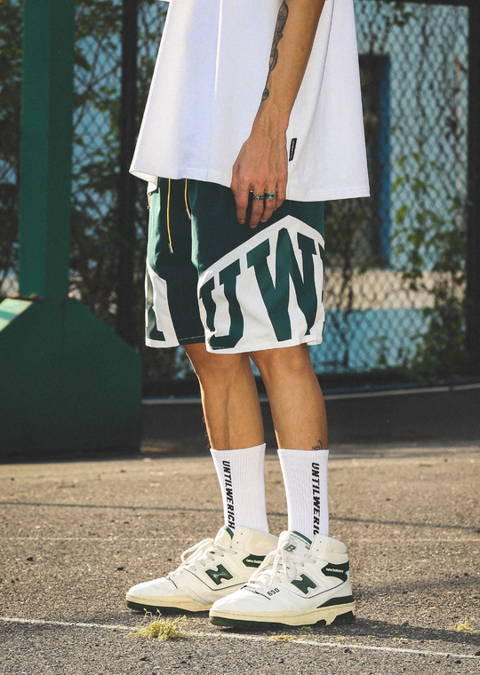 UNTILWERICH UWR Printed Basketball Shorts | Face 3 Face