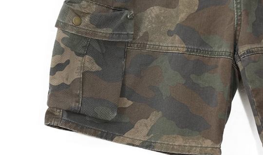 UNTILWERICH Camouflage Multi Pocket Work Cargo Shorts | Face 3 Face