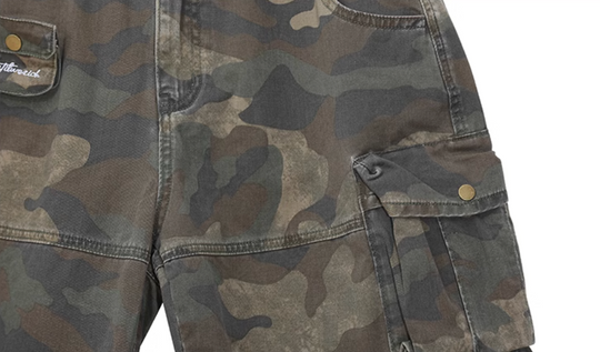 UNTILWERICH Camouflage Multi Pocket Work Cargo Shorts | Face 3 Face