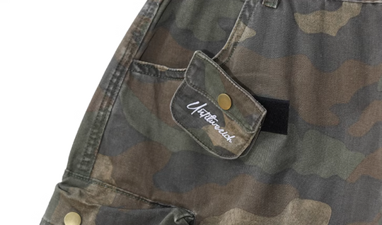 UNTILWERICH Camouflage Multi Pocket Work Cargo Shorts | Face 3 Face