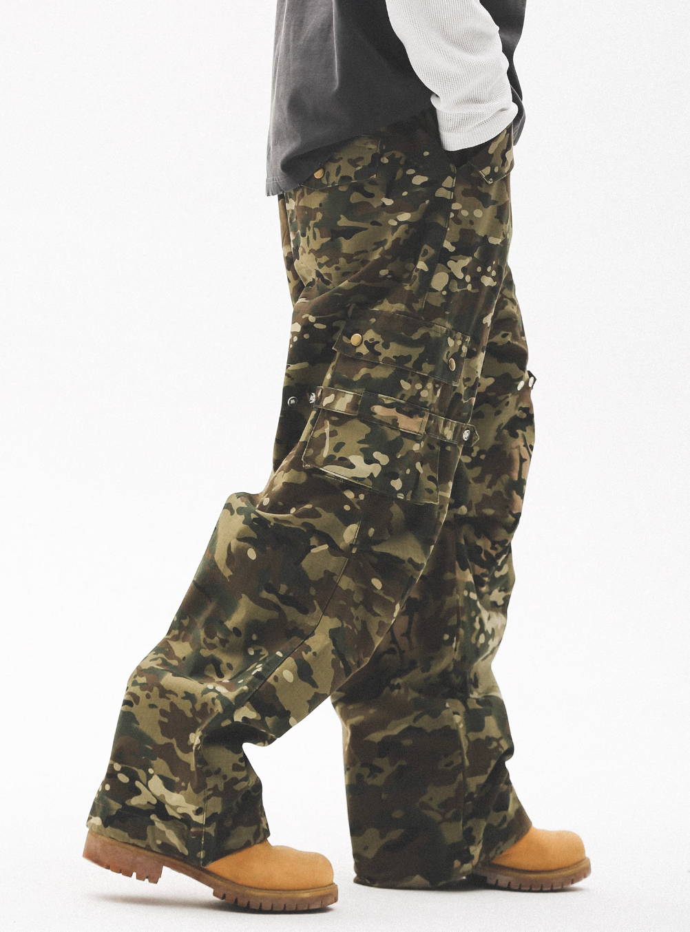 UNTILWERICH Military Camouflage Paratrooper Work Pants | Face 3 Face