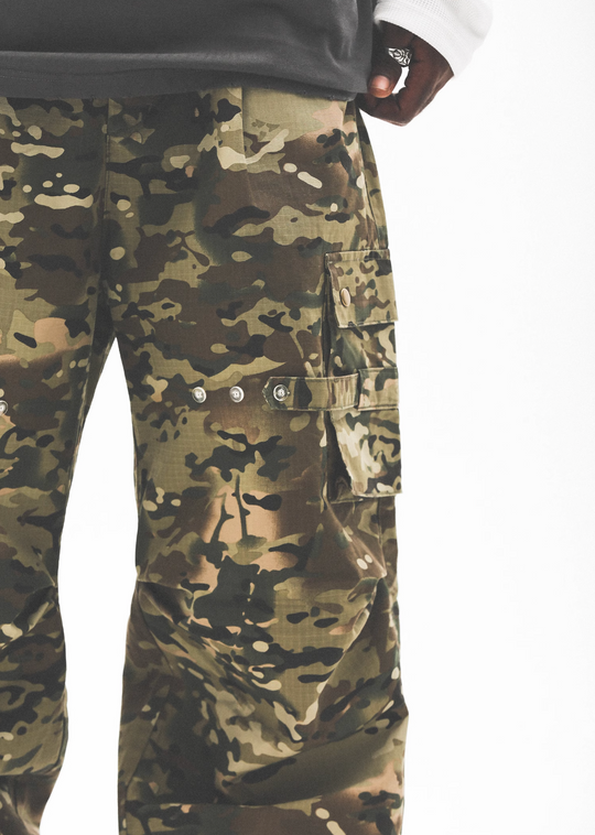 UNTILWERICH Military Camouflage Paratrooper Work Pants | Face 3 Face
