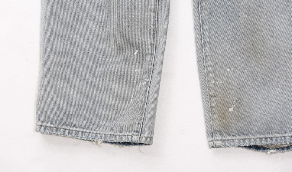 UNTILWERICH Dirty Wash Graffiti Print Jeans | Face 3 Face