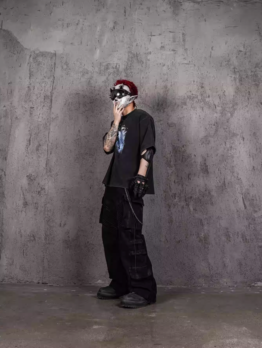 UNDERWATER Vintage Washed Destroyed Print Tee | Face 3 Face