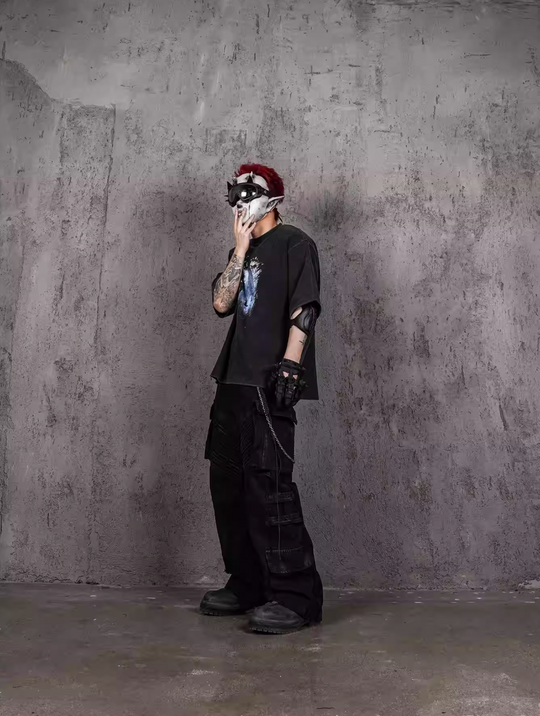 UNDERWATER Vintage Washed Destroyed Print Tee | Face 3 Face