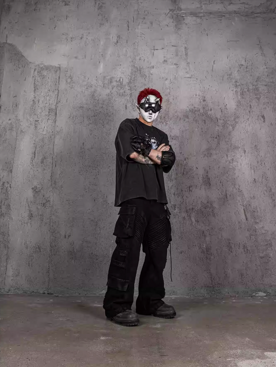 UNDERWATER Vintage Washed Destroyed Print Tee | Face 3 Face