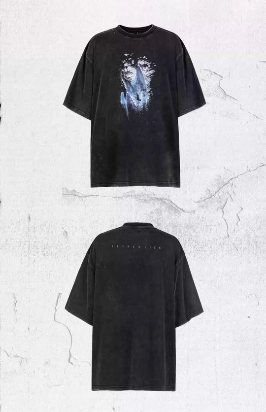 UNDERWATER Vintage Washed Destroyed Print Tee | Face 3 Face