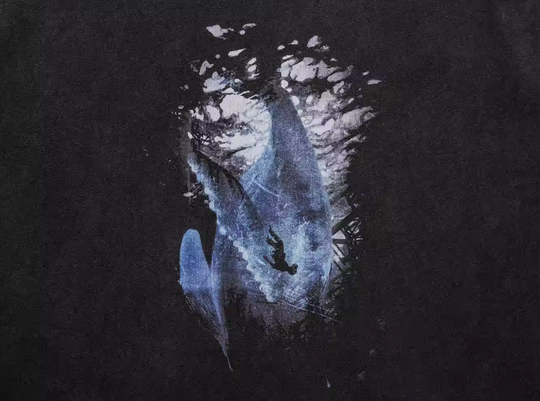 UNDERWATER Vintage Washed Destroyed Print Tee | Face 3 Face