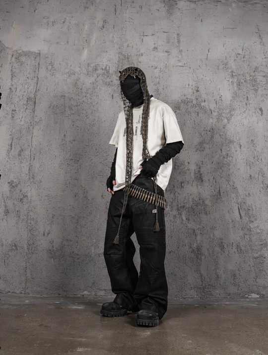 UNDERWATER Dirty Dye Destroyed Dusty White Vintage Print Tee | Face 3 Face