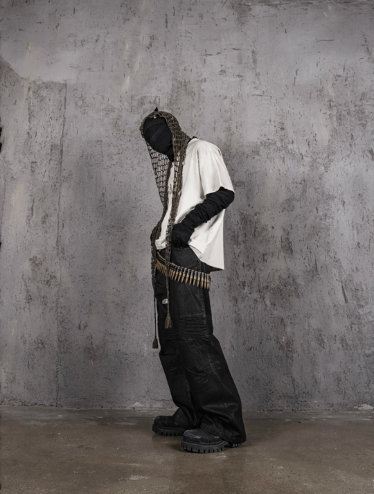 UNDERWATER Dirty Dye Destroyed Dusty White Vintage Print Tee | Face 3 Face