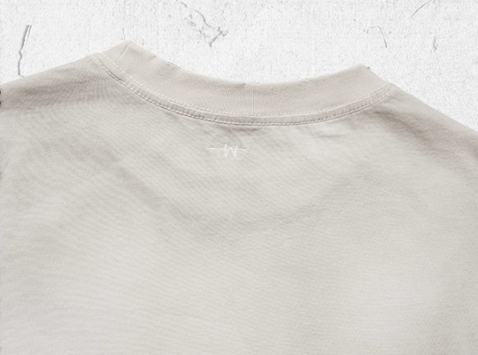 UNDERWATER Dirty Dye Destroyed Dusty White Vintage Print Tee | Face 3 Face