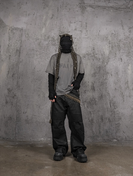 UNDERWATER Dirty Dye Destroyed Dusty Gray Vintage Print Tee | Face 3 Face