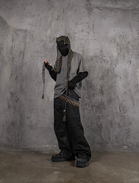 UNDERWATER Dirty Dye Destroyed Dusty Gray Vintage Print Tee | Face 3 Face