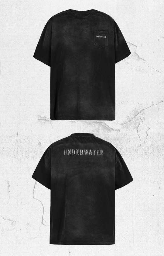 UNDERWATER Aged Wash Damage Vintage Pocket Tee | Face 3 Face