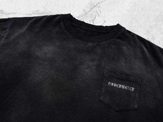 UNDERWATER Aged Wash Damage Vintage Pocket Tee | Face 3 Face