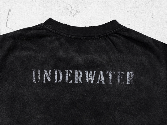 UNDERWATER Aged Wash Damage Vintage Pocket Tee | Face 3 Face