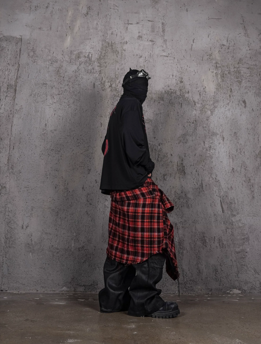 UNDERWATER Printed Patchwork Mesh Sports Long Sleeve Jersey Tee | Face 3 Face