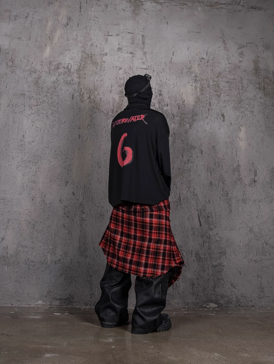 UNDERWATER Printed Patchwork Mesh Sports Long Sleeve Jersey Tee | Face 3 Face