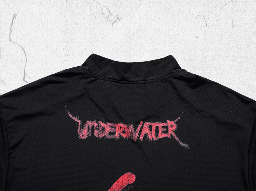 UNDERWATER Printed Patchwork Mesh Sports Long Sleeve Jersey Tee | Face 3 Face