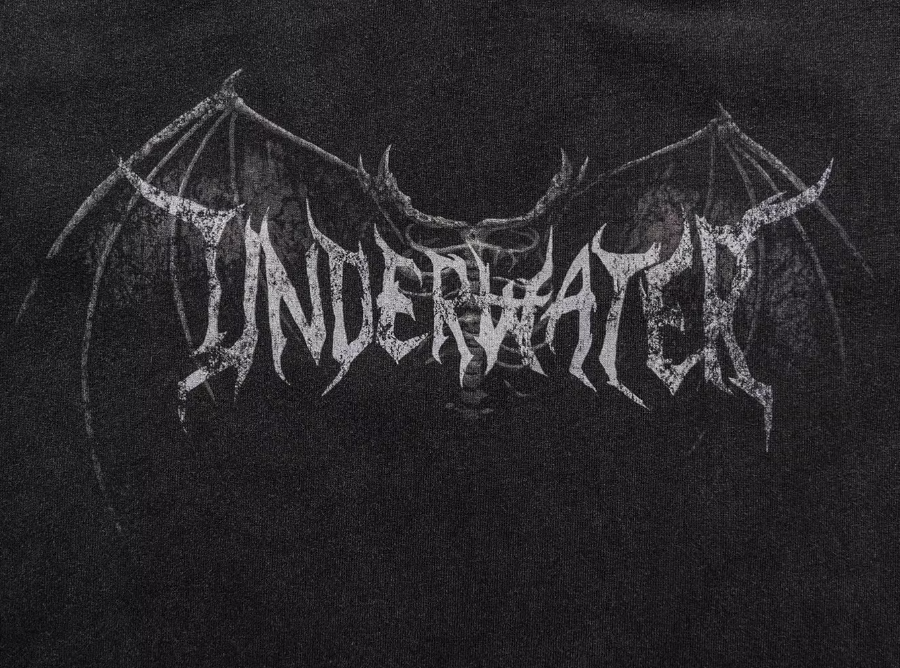 UNDERWATER Washed Deconstruction Patchwork Print Long Sleeve Tee | Face 3 Face