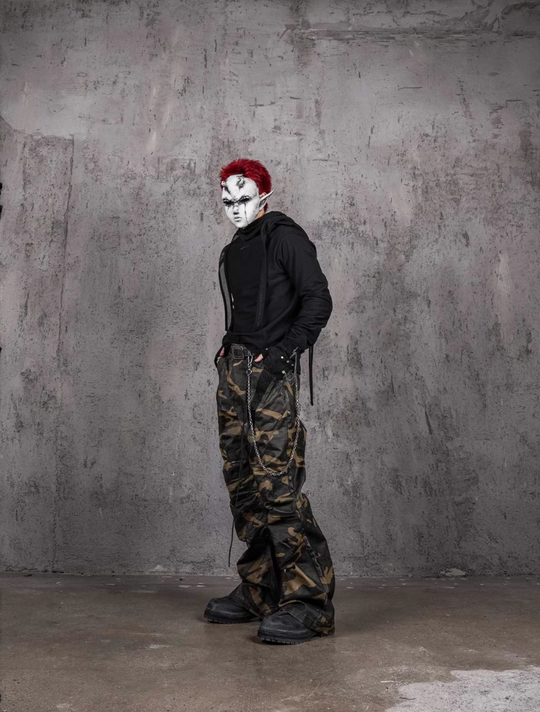 UNDERWATER Deconstructed Cross Embroidery Long Sleeve Tee | Face 3 Face