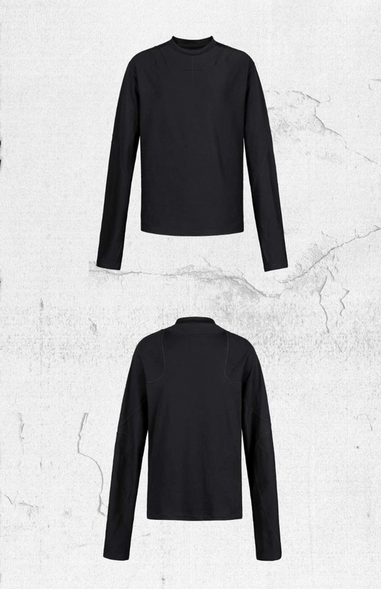 UNDERWATER Deconstructed Cross Embroidery Long Sleeve Tee | Face 3 Face