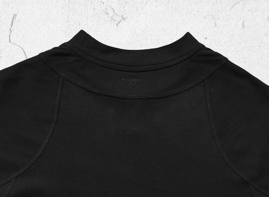 UNDERWATER Deconstructed Cross Embroidery Long Sleeve Tee | Face 3 Face