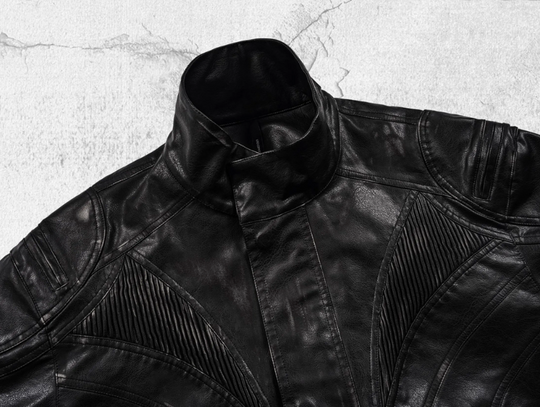 UNDERWATER Distressed Motorcycle Leather Jacket | Face 3 Face