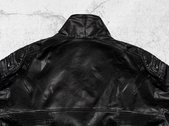 UNDERWATER Distressed Motorcycle Leather Jacket | Face 3 Face