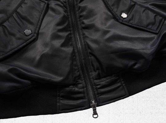 UNDERWATER Navy Bandage Deconstructed Dirty Dyed MA-1 Bomber Jacket | Face 3 Face