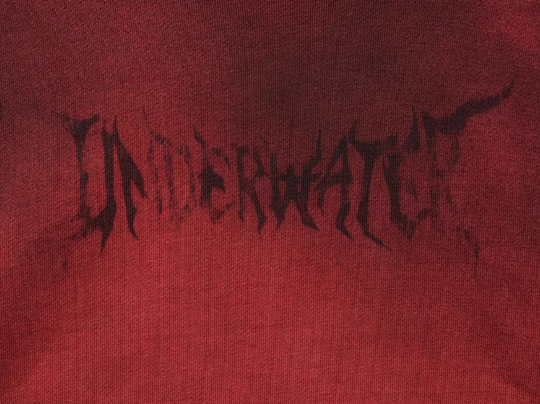 UNDERWATER Ashes Red Dirty Dye Old Deconstructed Destruction Hoodie | Face 3 Face