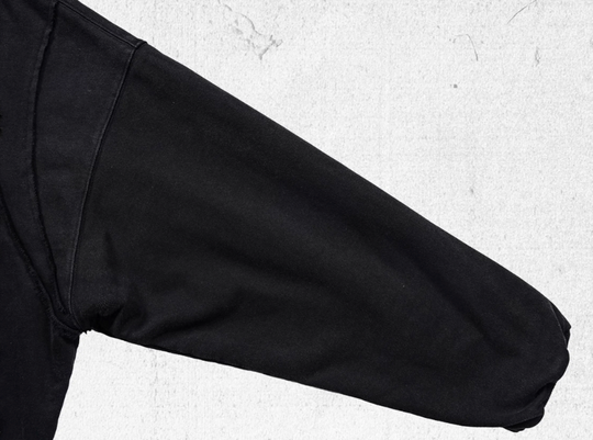 UNDERWATER Dust Black Deconstructed Destruction Hoodie | Face 3 Face