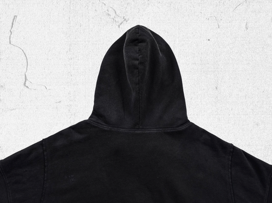 UNDERWATER Dust Black Deconstructed Destruction Hoodie | Face 3 Face