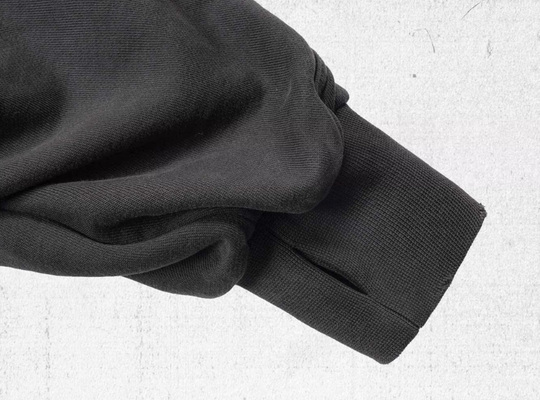 UNDERWATER Aged Silhouette Shirred Biker Armor Zip-Up Hoodie | Face 3 Face