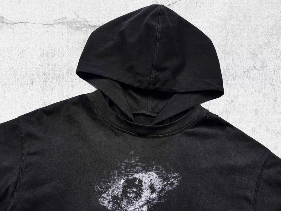 UNDERWATER Destruction Fake Layered Prisoner Print Hoodie | Face 3 Face