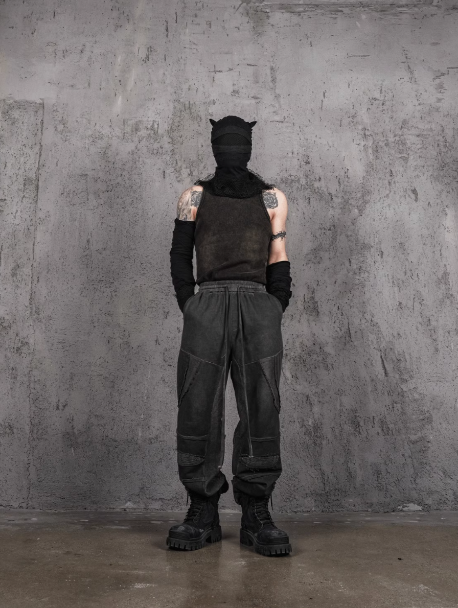 UNDERWATER Dirty Wash Deconstructed Drawstring Sweatpants | Face 3 Face