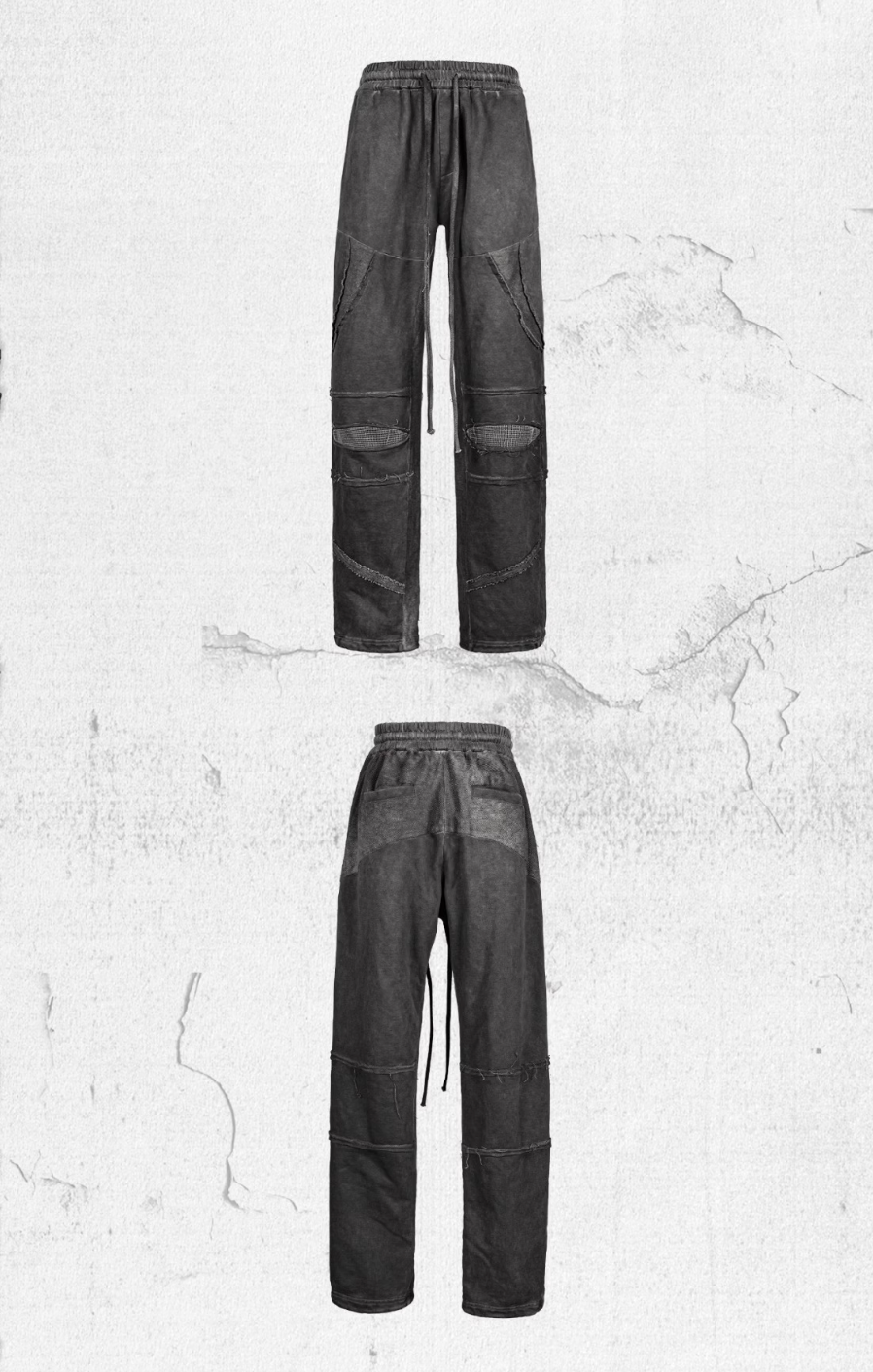 UNDERWATER Dirty Wash Deconstructed Drawstring Sweatpants | Face 3 Face