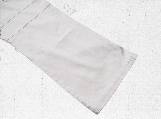 UNDERWATER White Waxed Biker Wide Leg Bootcut Jeans | Face 3 Face