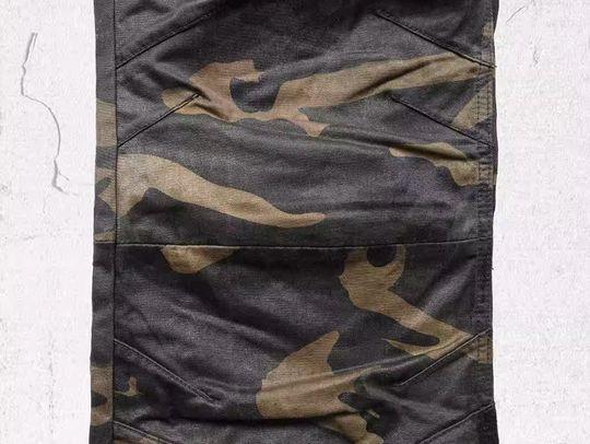 UNDERWATER Deconstructed Waxed Camouflage Bootcut Jeans | Face 3 Face