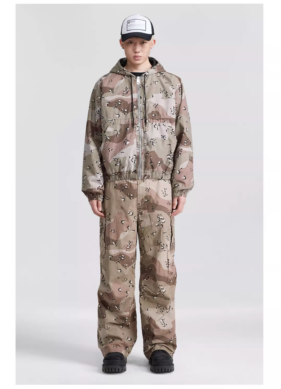 NOVACAM Camouflage Military Hooded Work Jacket | Face 3 Face
