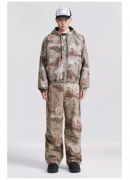 NOVACAM Camouflage Military Hooded Work Jacket | Face 3 Face