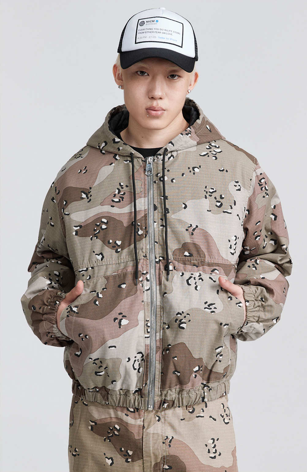NOVACAM Camouflage Military Hooded Work Jacket | Face 3 Face