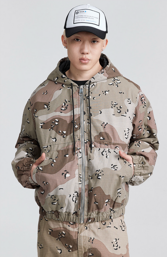 NOVACAM Camouflage Military Hooded Work Jacket | Face 3 Face