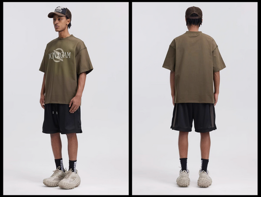 NOVACAM Vintage Letters Logo Frayed Destruction Tee | Face 3 Face